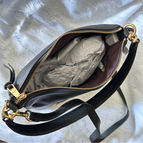 Coach Black Pebble Leather Shoulder Bag – New with Tags, Authentic - Picture 5 of 6